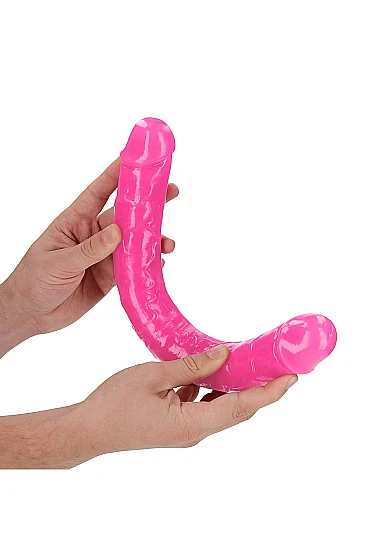 Realrock 15" Glow-N-Dark Double Dong Pink - Image 3