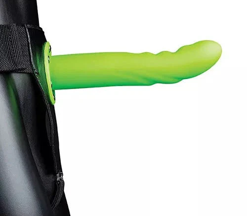 Ouch Textured Curved Hollow Strap 8" Glow - Image 2