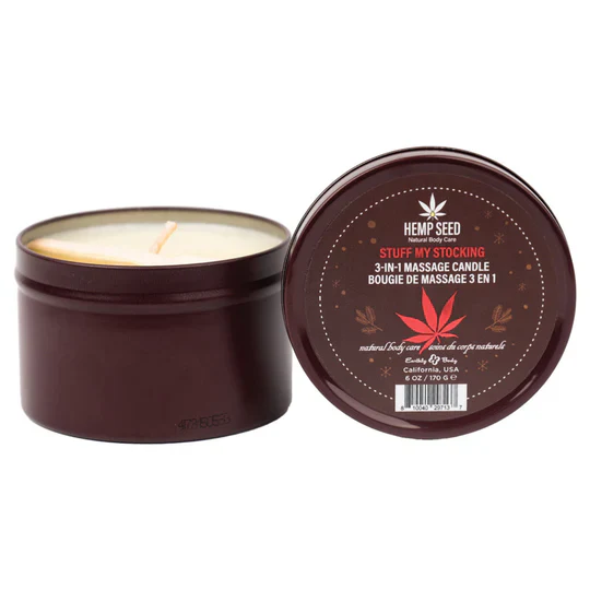 Hemp Seed Massage Candle - Stuff my Stocking - Image 2