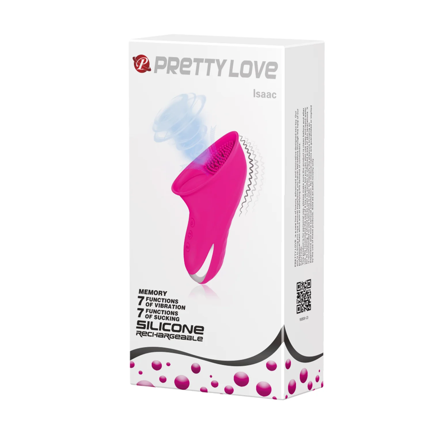 Pretty Love Isaac Clitoral Suction Vibe Pink - Image 3