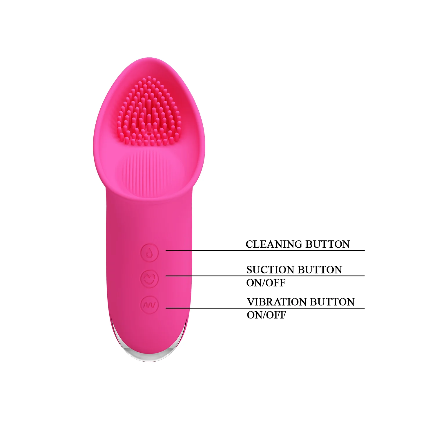 Pretty Love Isaac Clitoral Suction Vibe Pink - Image 7