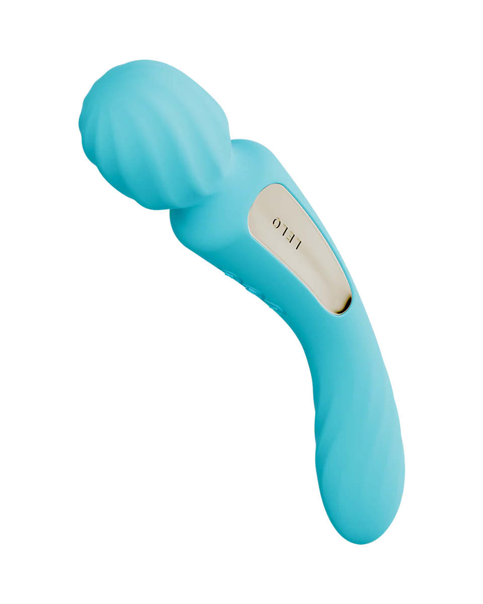 Lelo Switch Double Ended Wand Vibe Aqua - Image 4