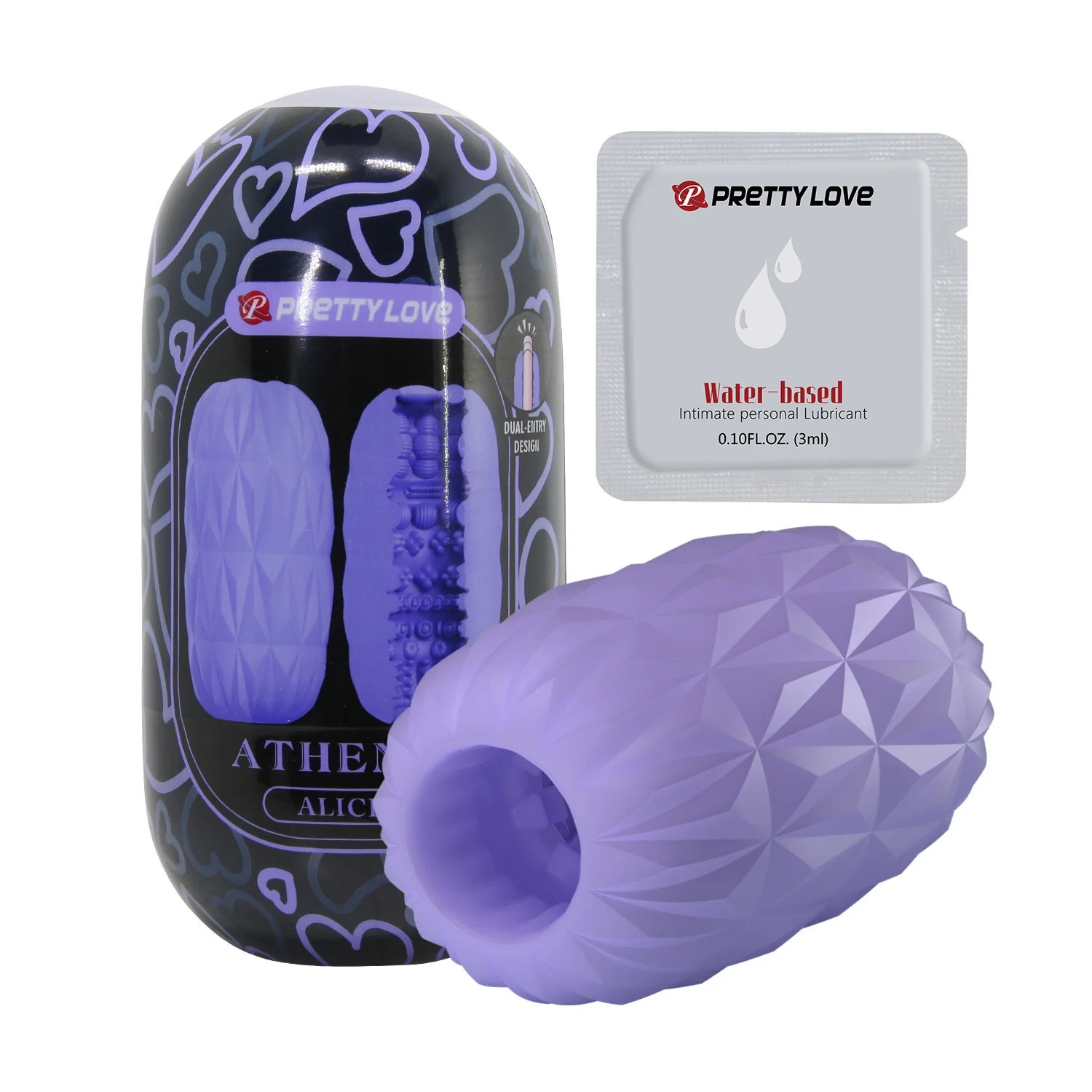Pretty Love Athena Egg Stroker Purple - Image 2
