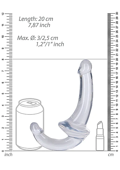 Realrock 6" Glow Strapless Strap Blue - Image 2