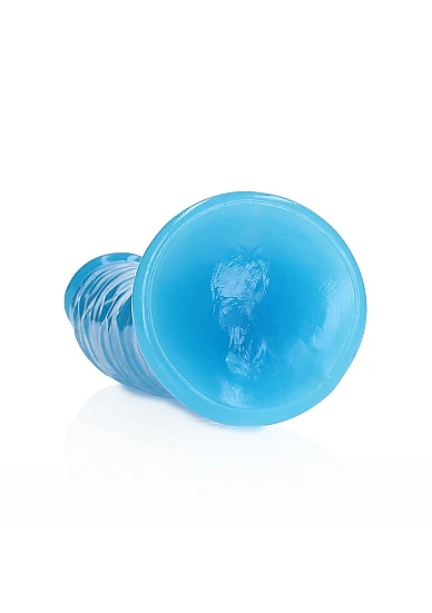 Realrock 7" Glow-N-Dark Dildo Blue - Image 3