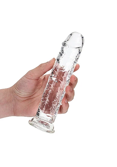 Realrock 7" Straight Dildo Clear - Image 3