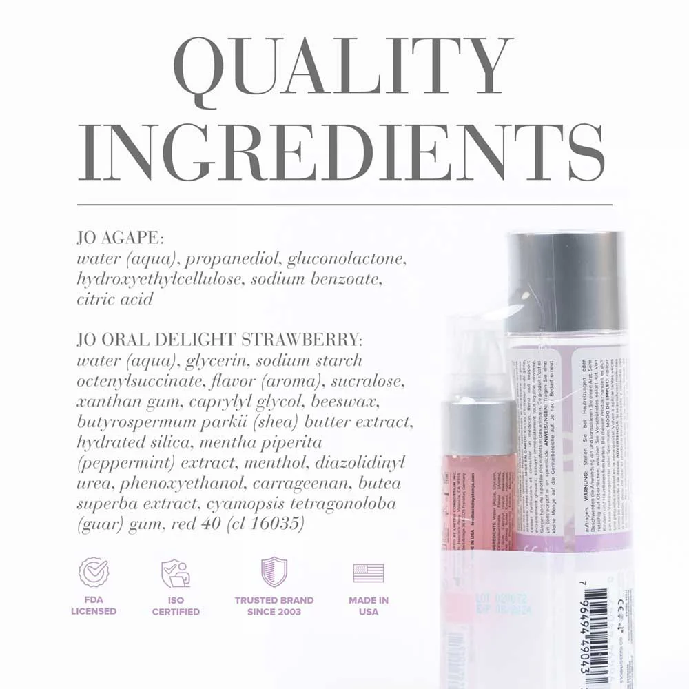 JO Agape 120ml + Free Oral Delight Gift Set - Image 3