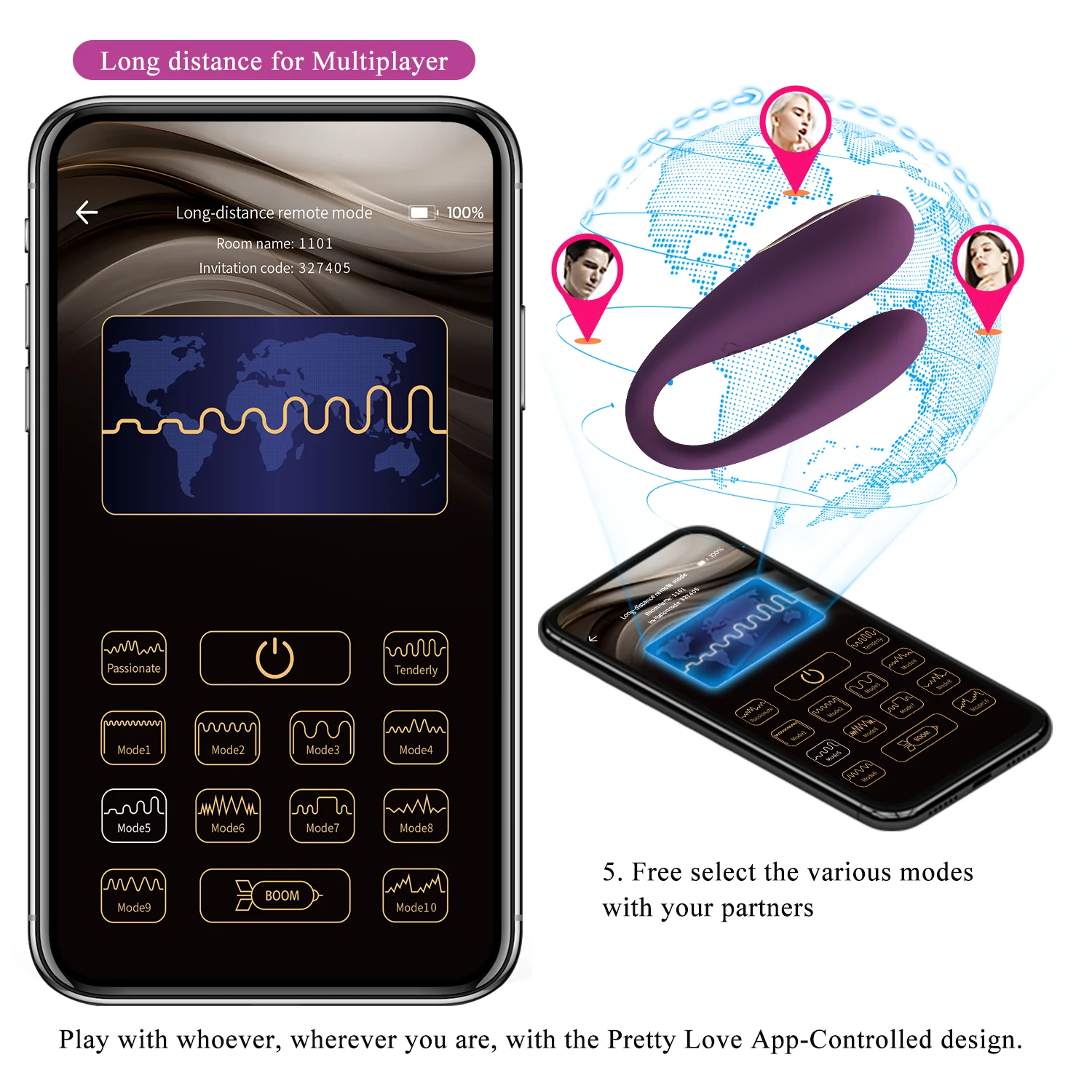 Pretty Love August Couples Vibe BI-014582HP - Image 8