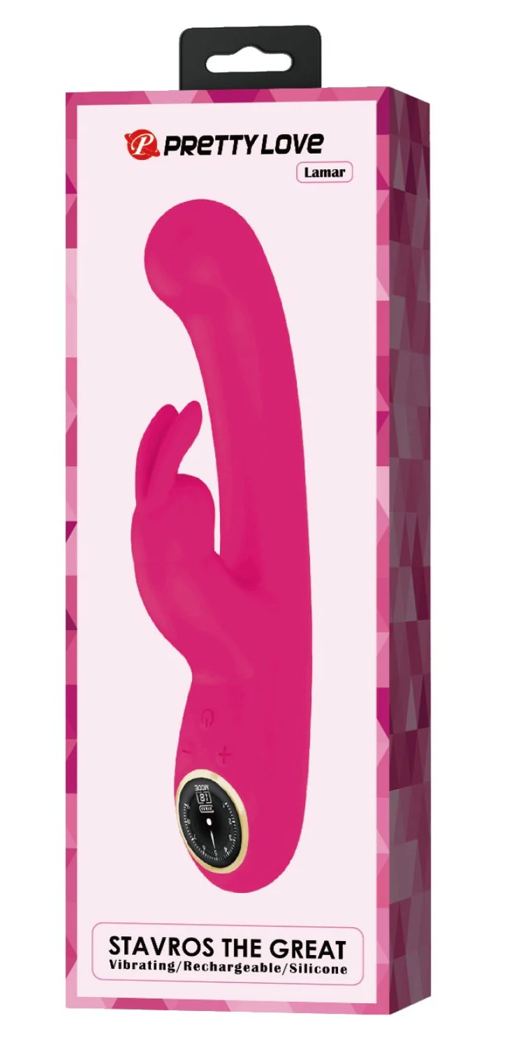 Pretty Love Lamar Rabbit Vibe BW-500004LED-1 Hot Pink - Image 2
