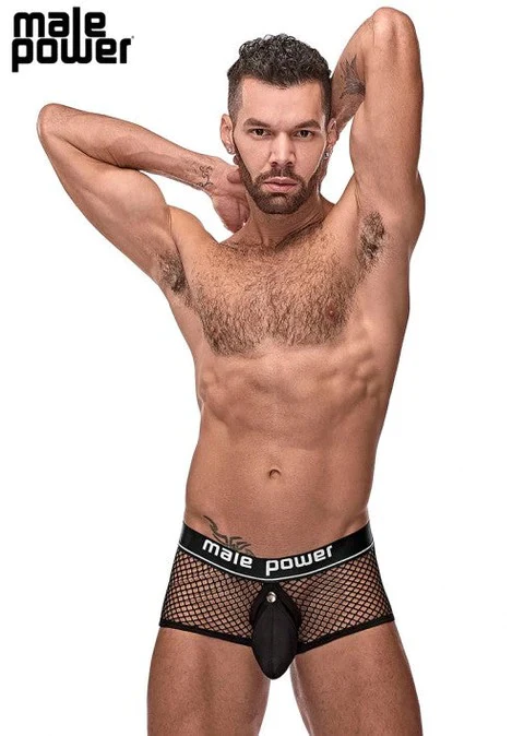 Male Power Cock Pit Mini Cock Ring Short Black L 120260