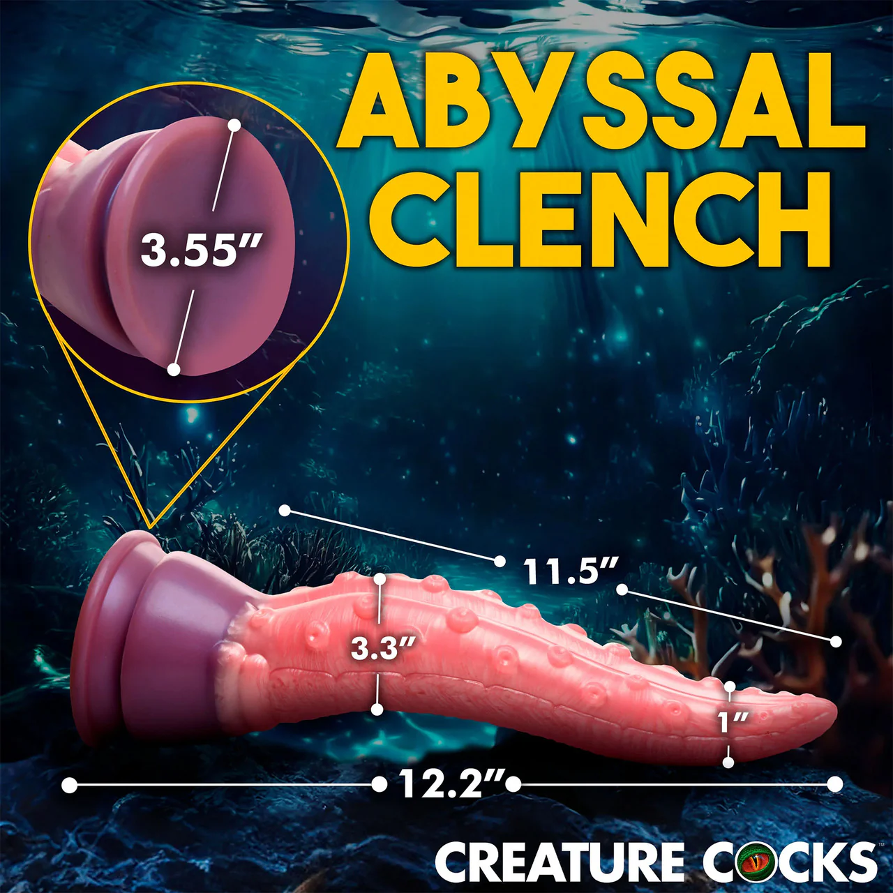 Creature Cocks Octoprobe Tentacle 12.25" Silicone Suction Cup Dildo - Image 6