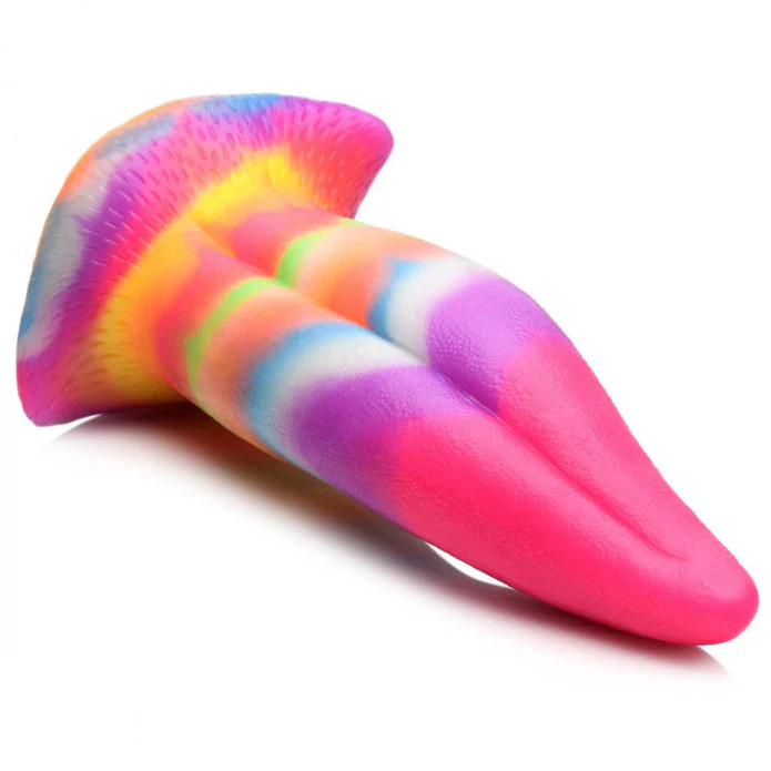 Creature Cocks Unicorn Kiss 8.4" Tongue Glow-In-The-Dark Silicone Dildo - Image 6