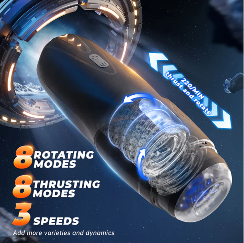 Cyberskin The Galaxy Voy Thrusting & Rotating Auto Masturbator with Heater - Image 7