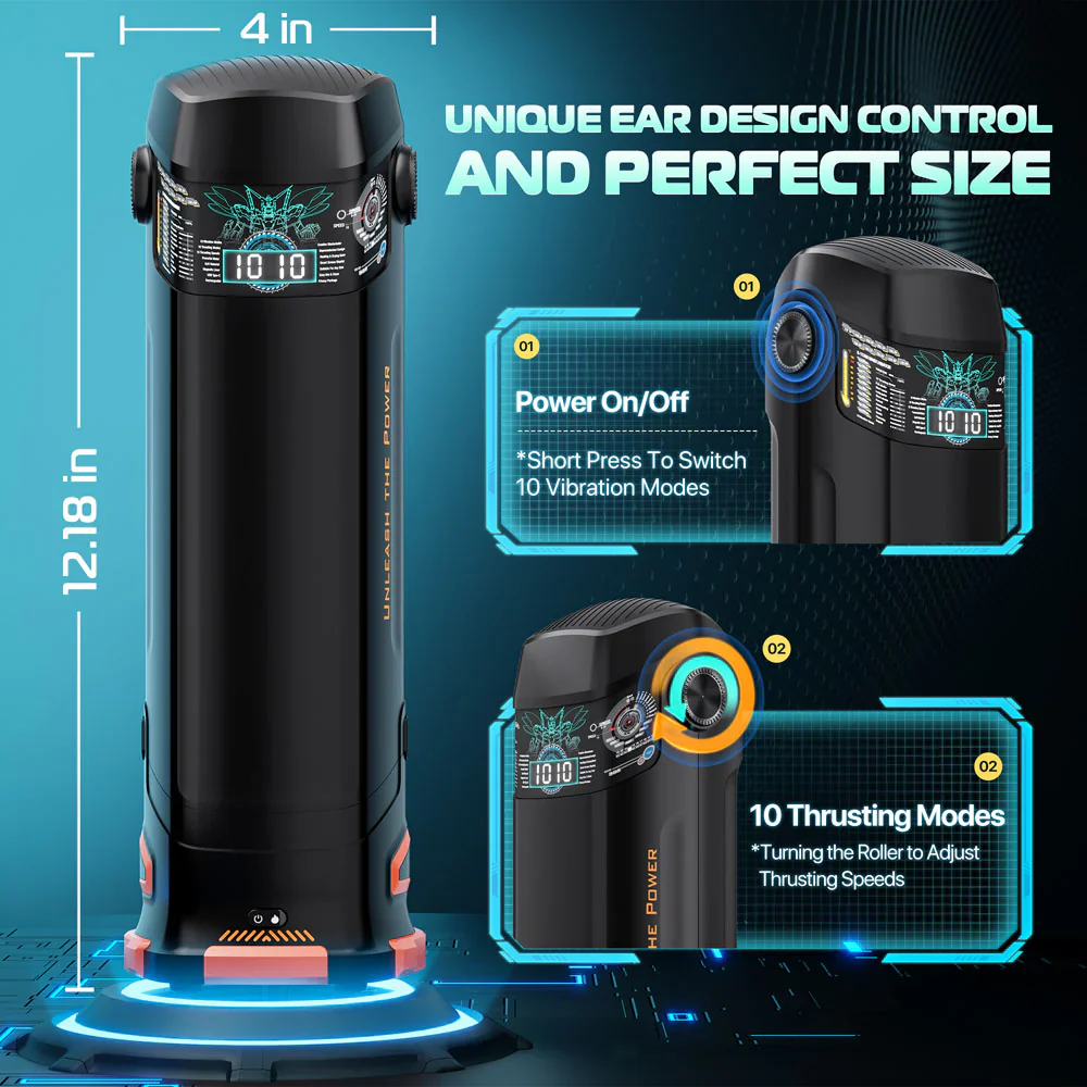 Cyberskin The Titan Thrusting & Vibrating Auto Masturbator with Heater - Image 6