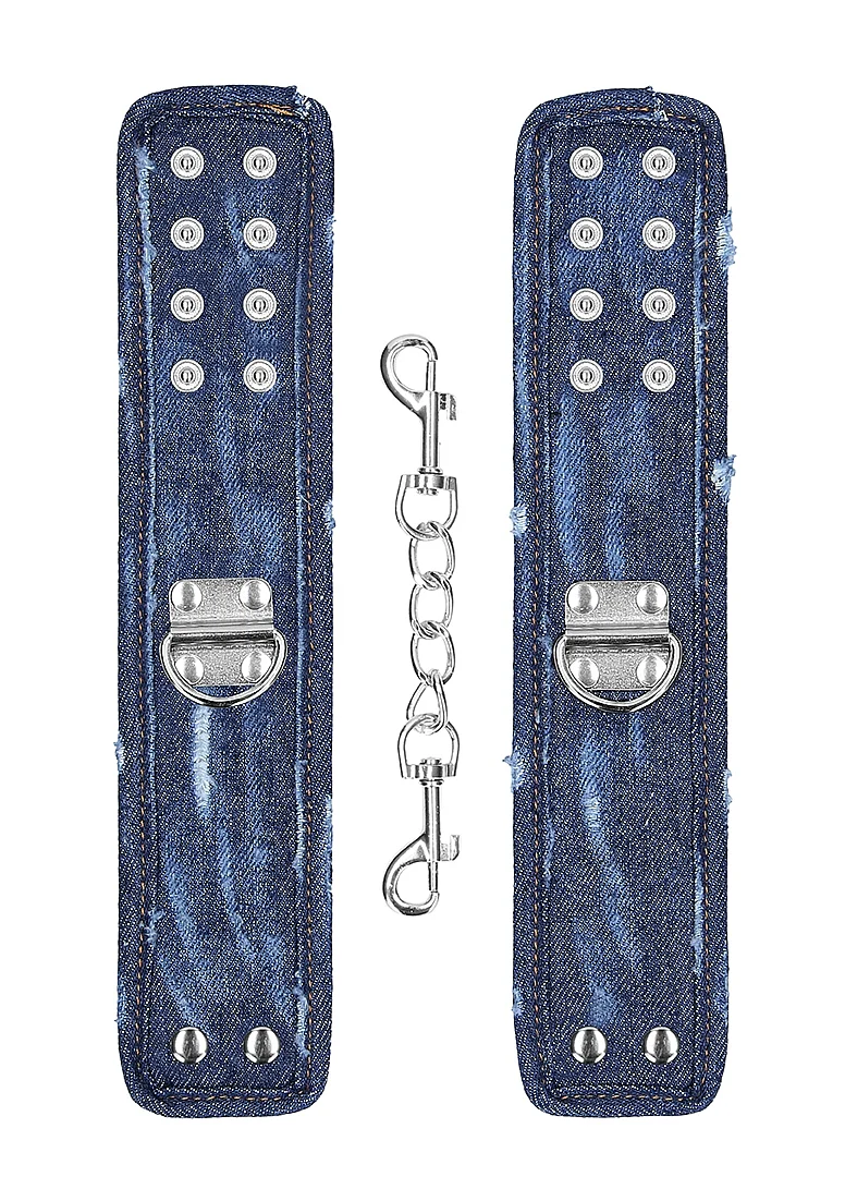 Ouch Denim Handcuffs  BLUE - Image 3