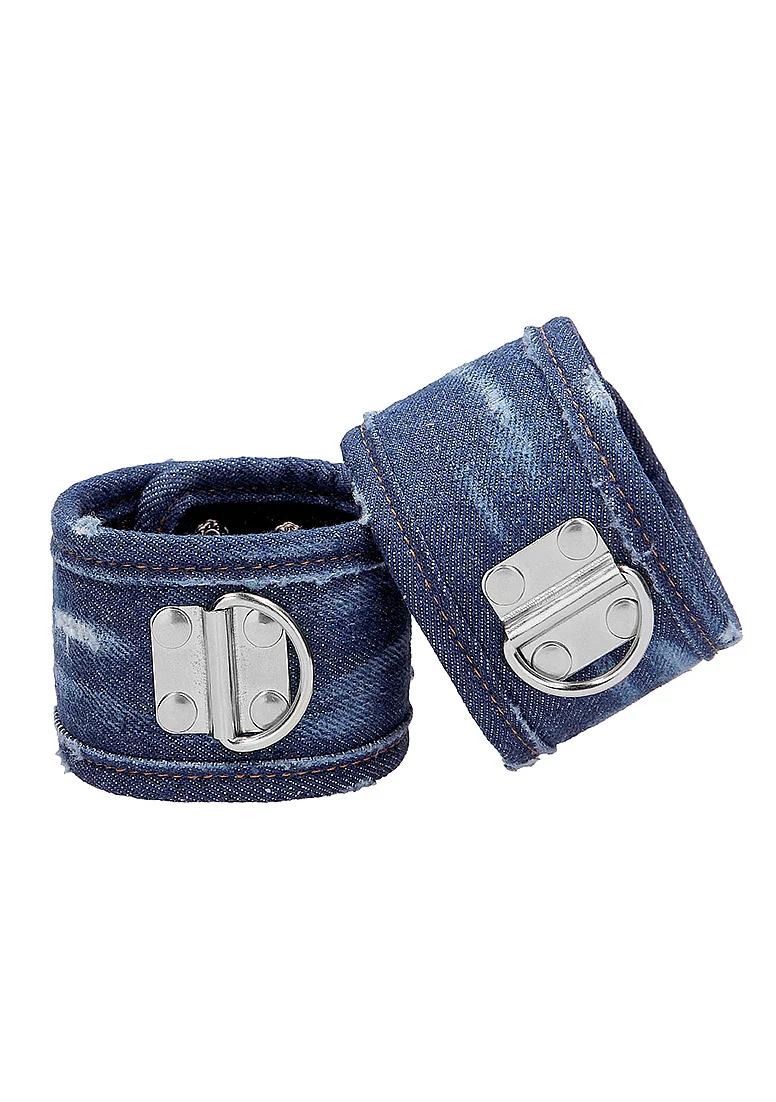 Ouch Denim Handcuffs  BLUE - Image 4