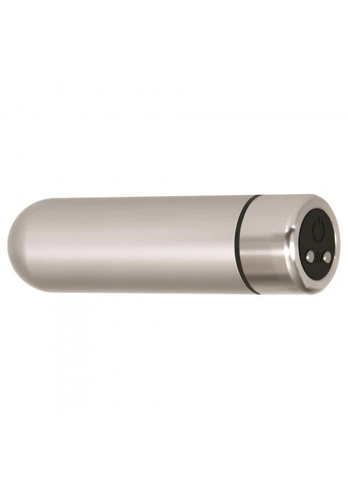 Adam & Eve Rechargeable Silver Metal Bullet - Image 4