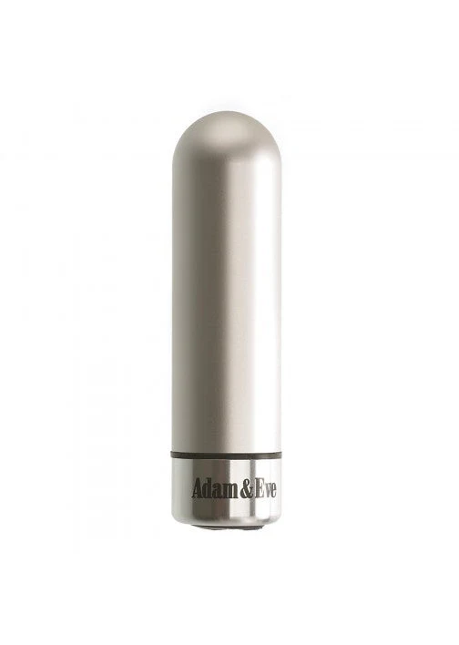Adam & Eve Rechargeable Silver Metal Bullet - Image 5