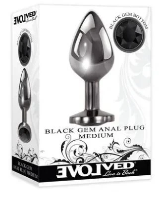 Evolved Black Gem Anal Plug Medium
