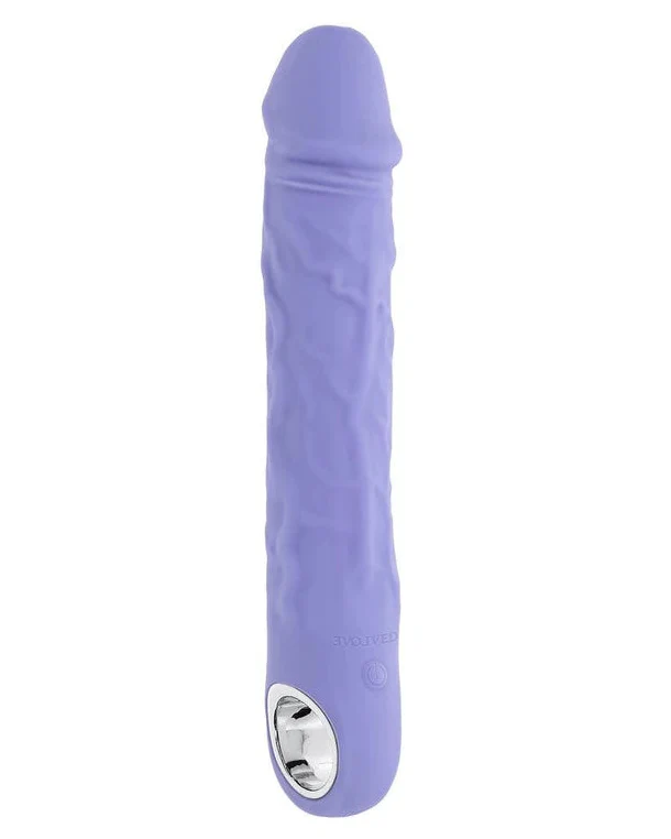 Evolved Large Purple Fantasy Realistic Dildo Vibrator