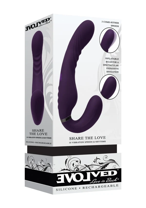 Evolved Share The Love Inflatable Strapless Strap-On & Wearable Vibe - Image 9