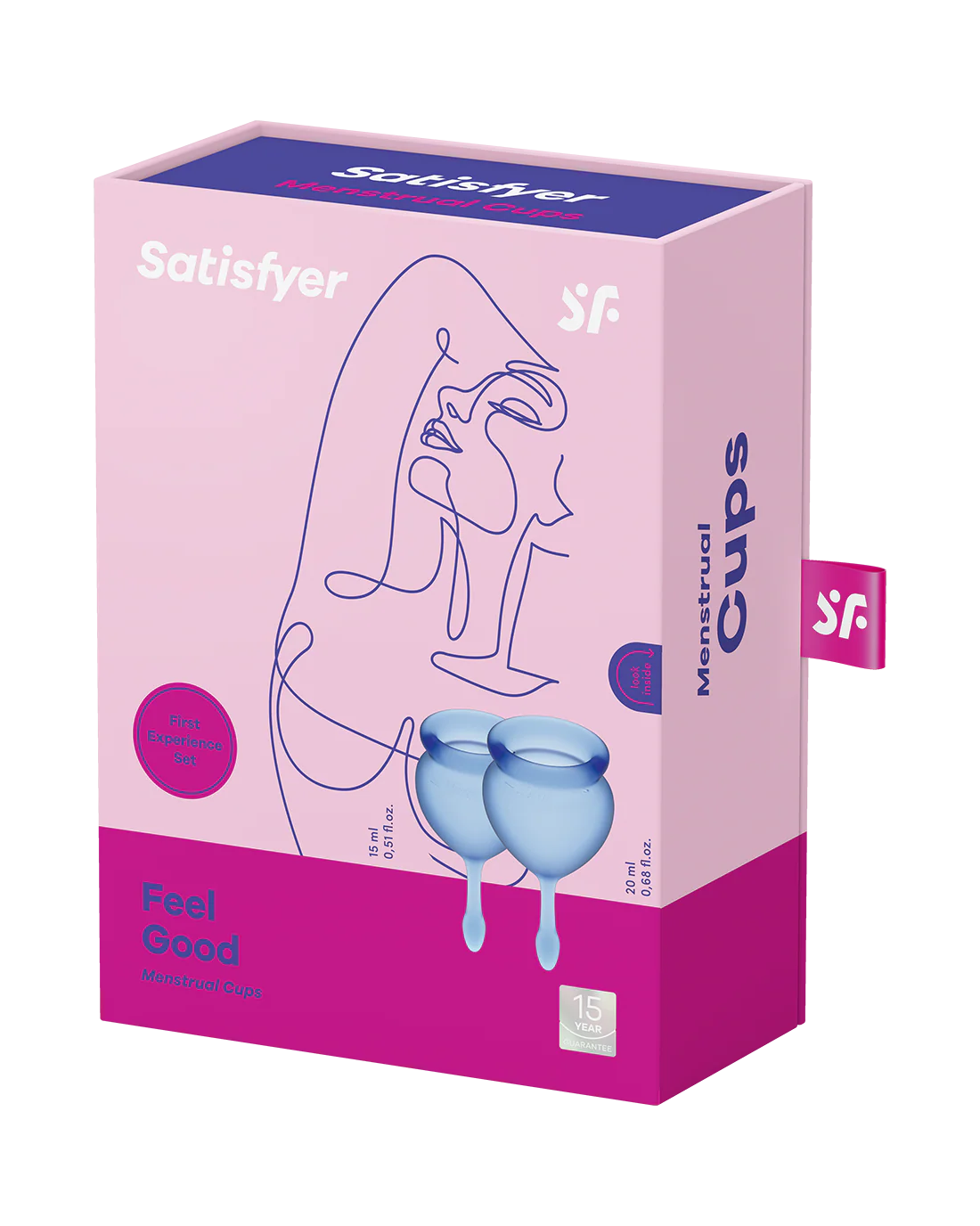 Satisfyer Feel Good Menstrual Cups Dark Blue