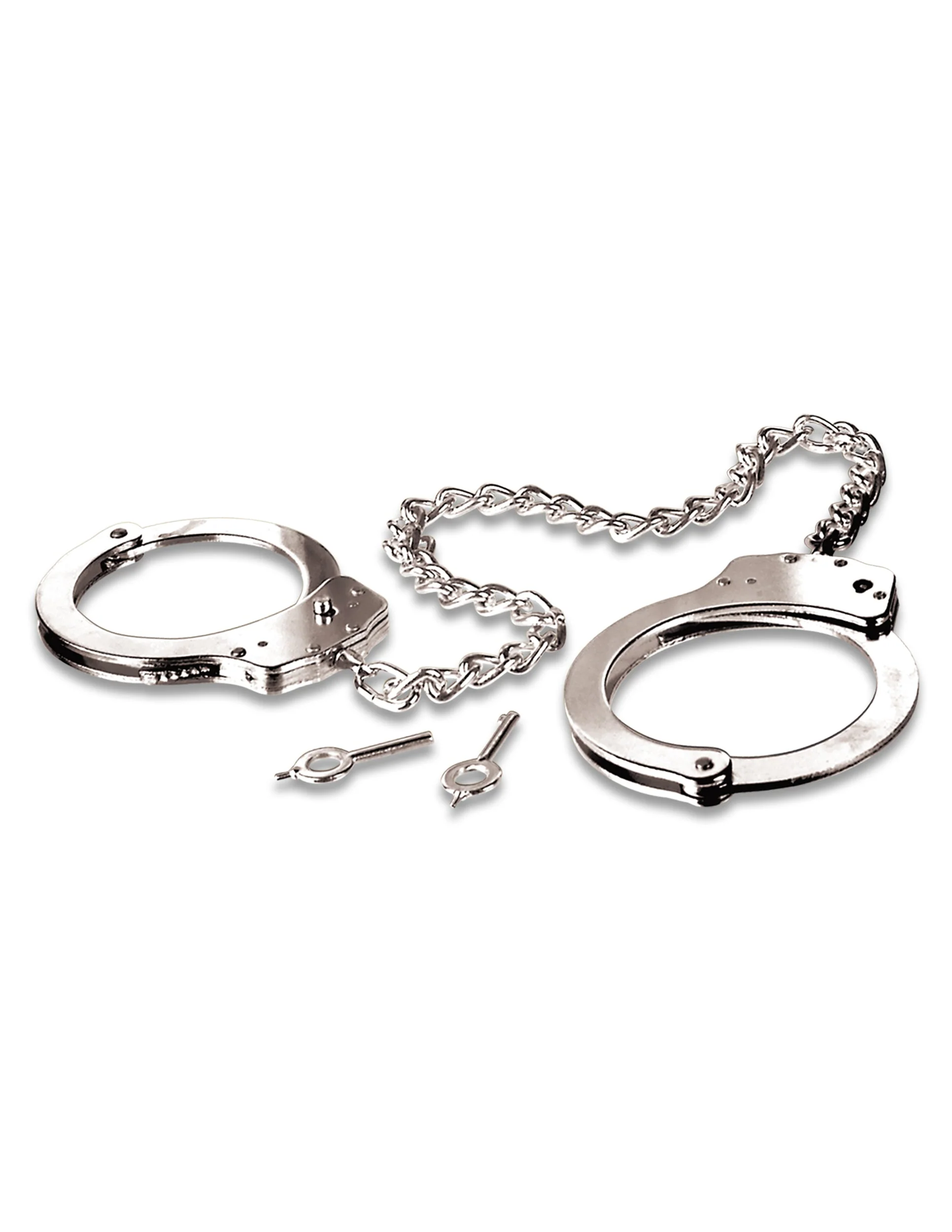 Fetish Fantasy Metal Leg Cuffs Silver - Image 2
