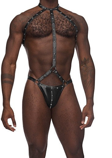 Male Power Fetish Gladiator Harness Strap Thong S/M- PAK133