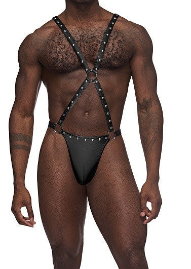 Male Power Fetish Warrior Pouch and Straps L/XL - PAK139