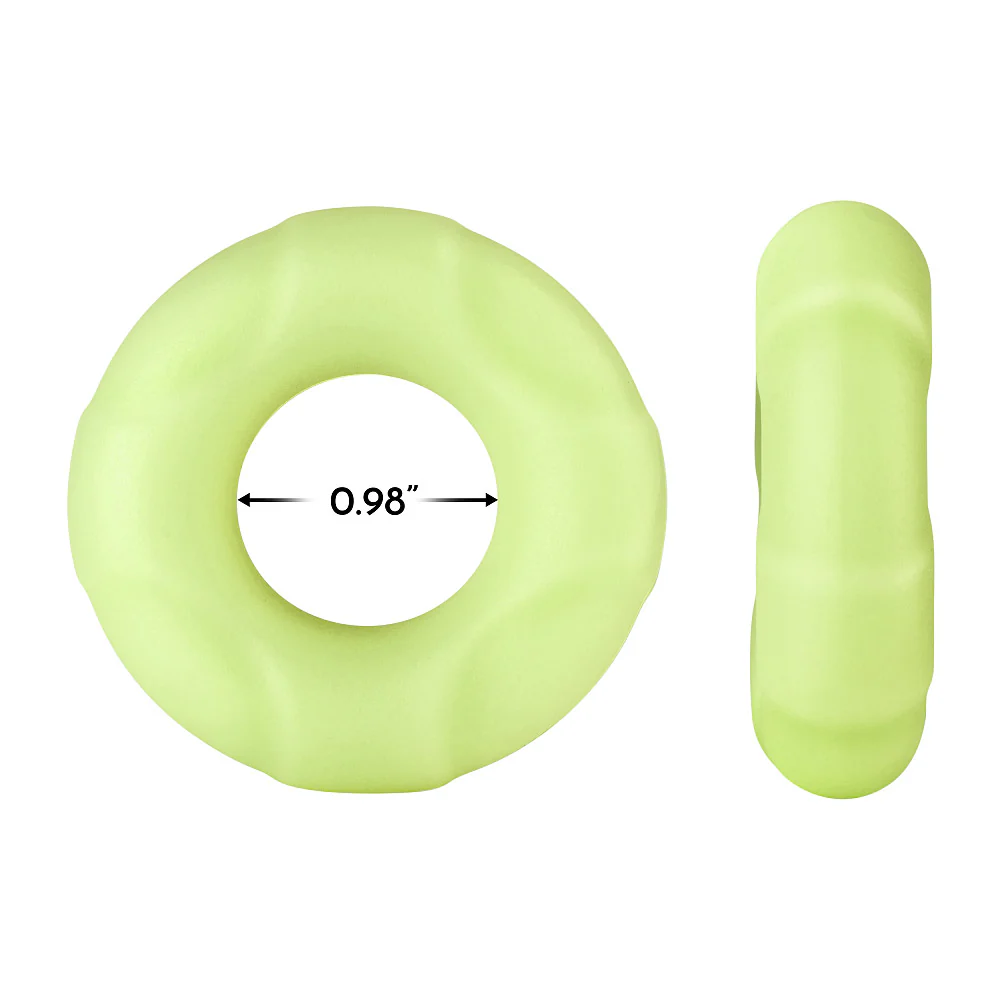 Forto F-33 Cock Ring Glow Green Large - Image 4