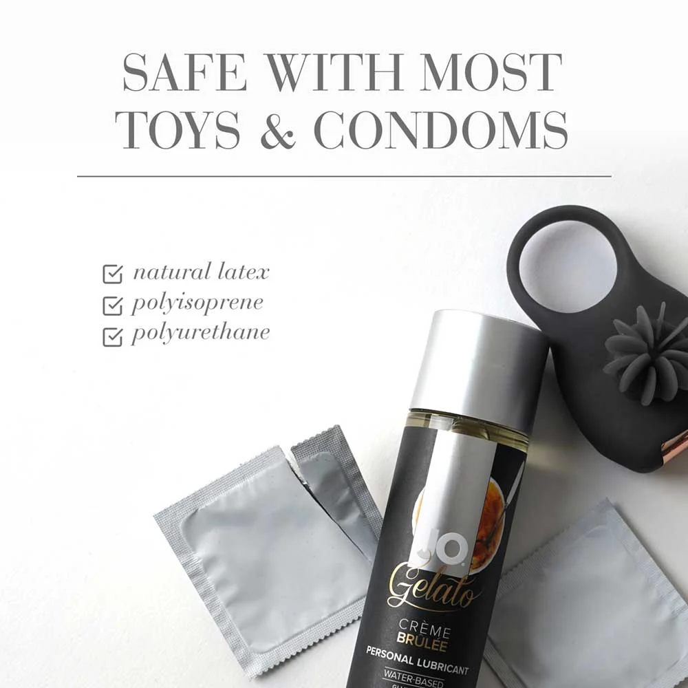 JO Gelato Creme Brulee Flavoured Lube 30ml - Image 3