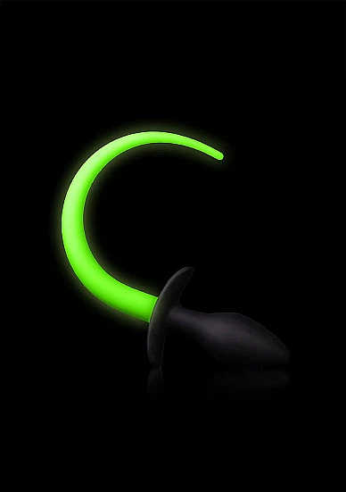 Ouch Glow In The Dark - Silicone Puppy Tail Plug - Image 2