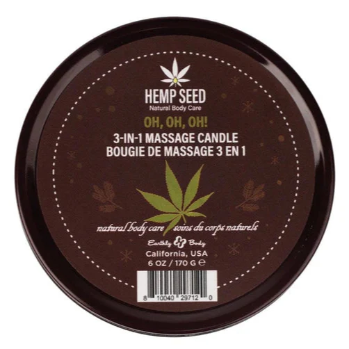 Hemp Seed Massage Candle - Oh Oh OH