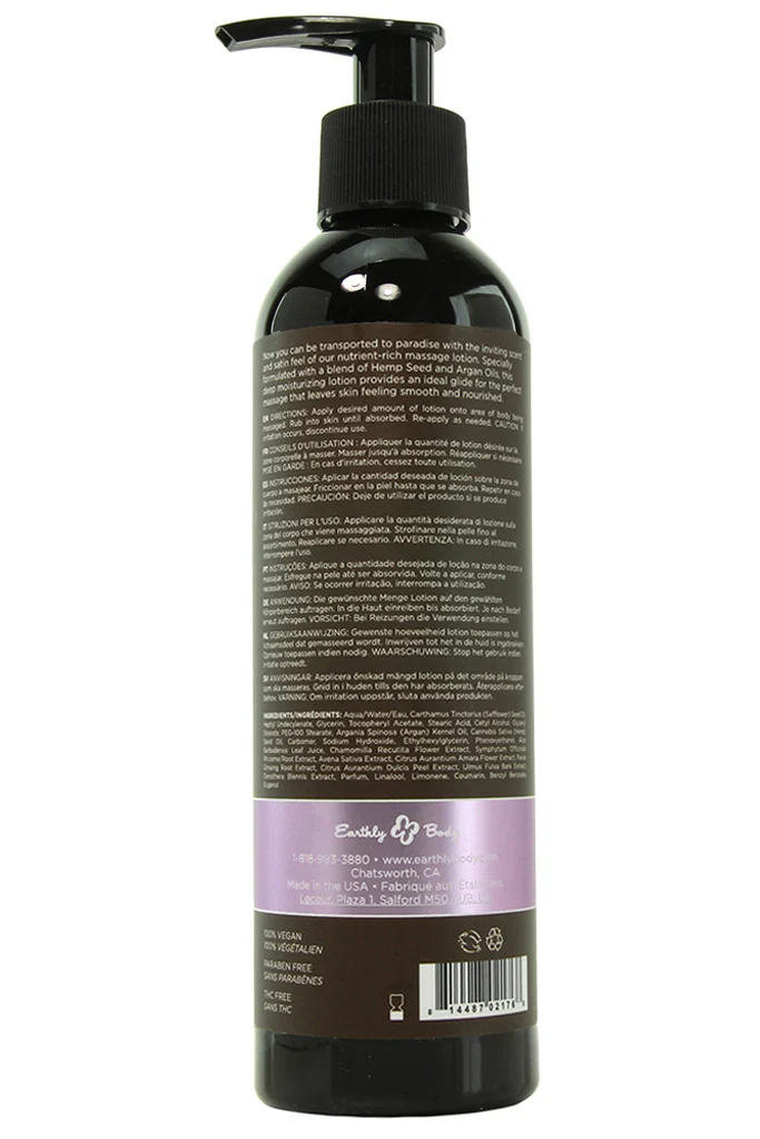 Hemp Seed Lavender Massage Lotion 237ml - Image 2