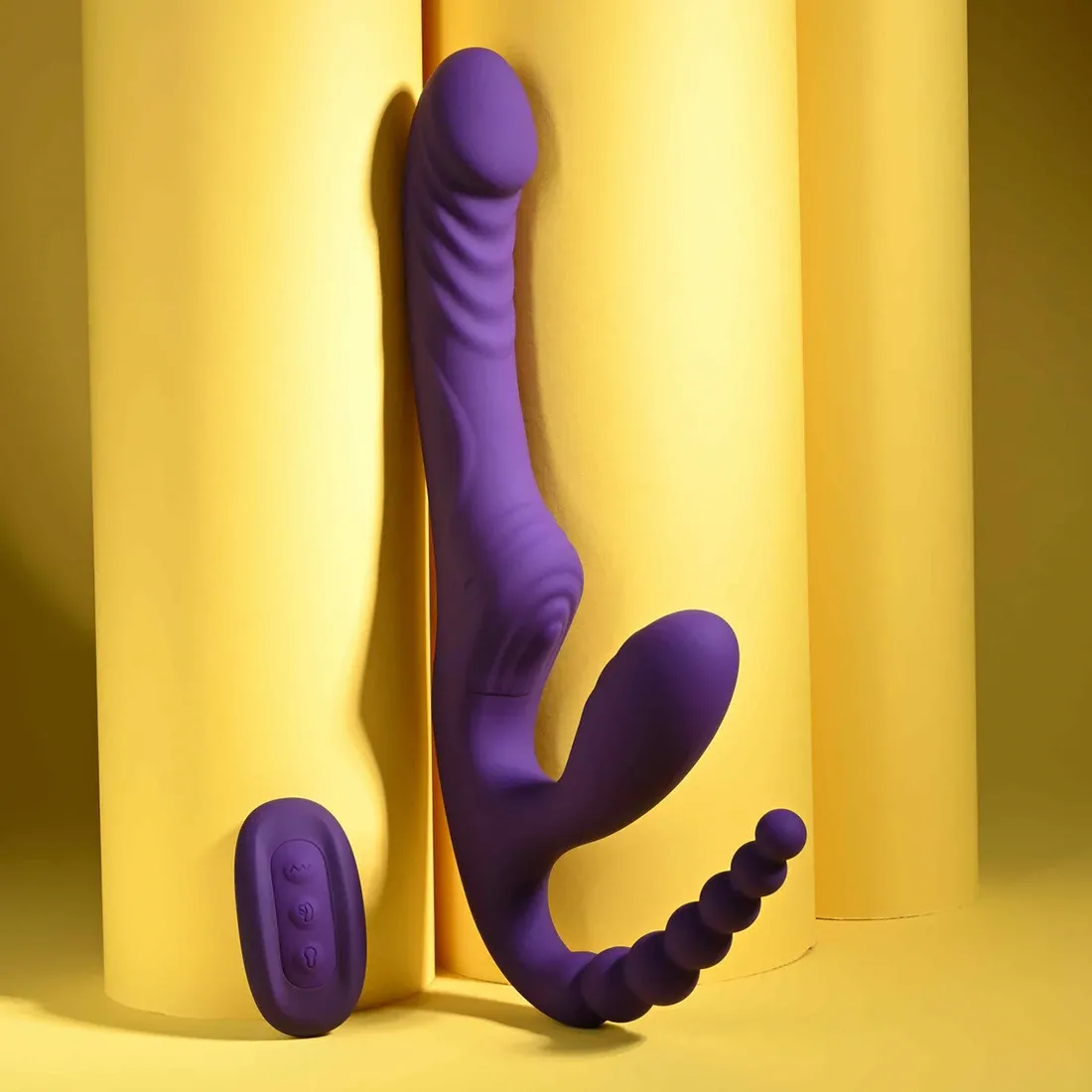Hug It Out Purple Inflatable Strapless Strap On - Image 3