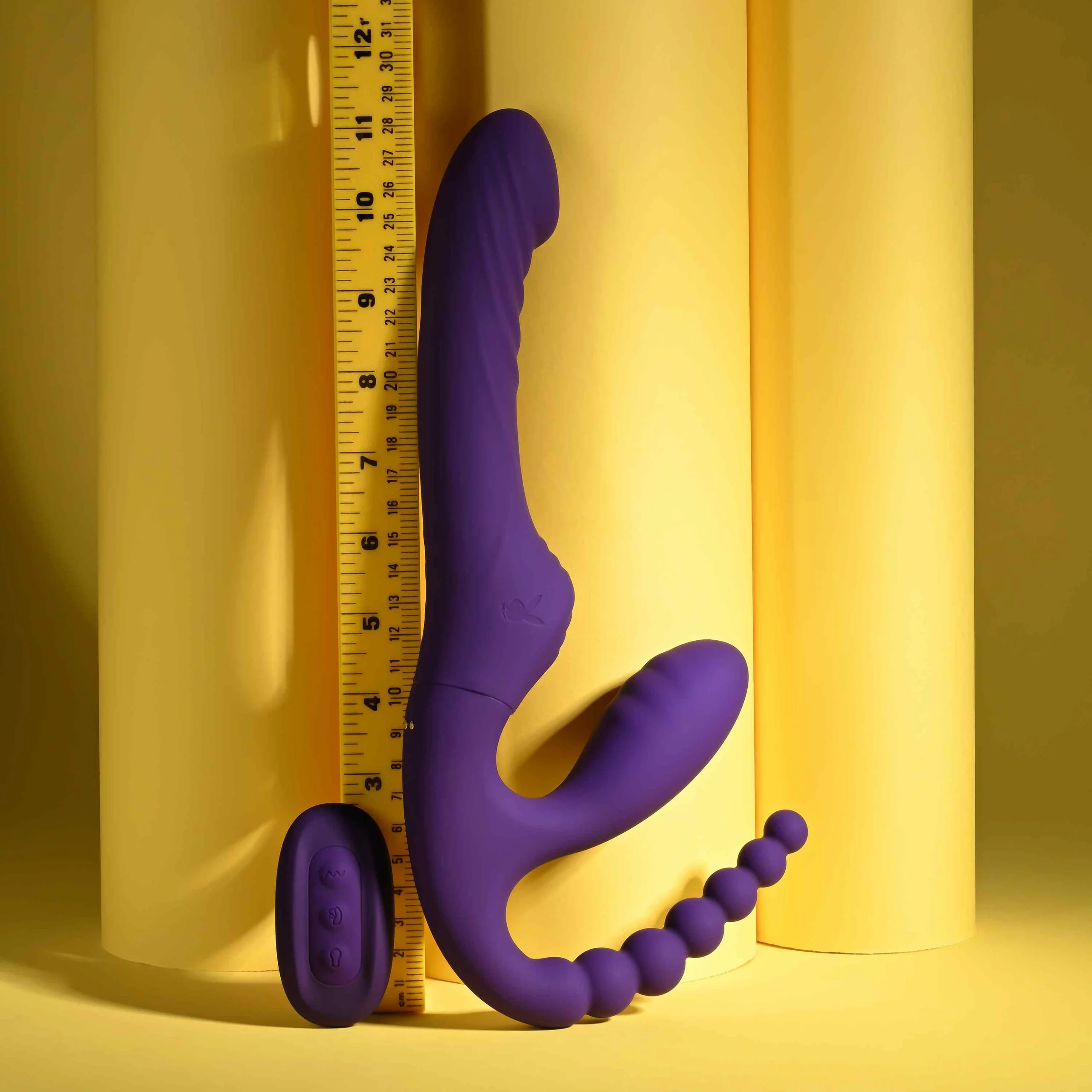 Hug It Out Purple Inflatable Strapless Strap On - Image 7