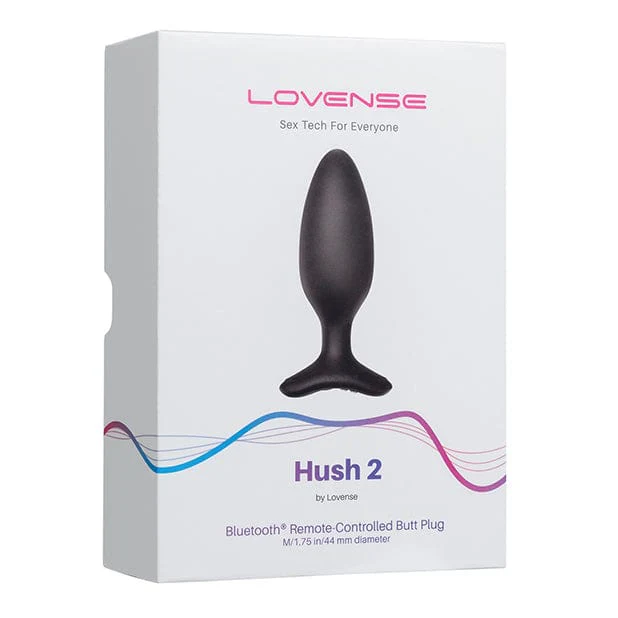 Lovense Hush 2 App-Controlled Silicone Vibrating Butt Plug 1.75" - Image 2