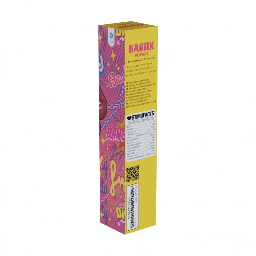 Kaotix Pop Art 10 Function Rechargeable Vibrator - Image 3