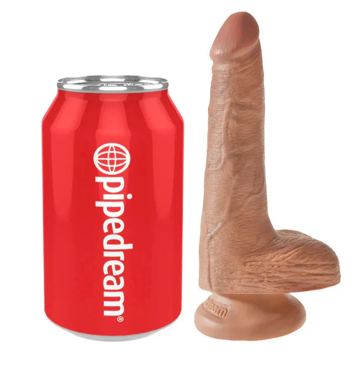 King Cock 6" with Balls Tan - Image 4
