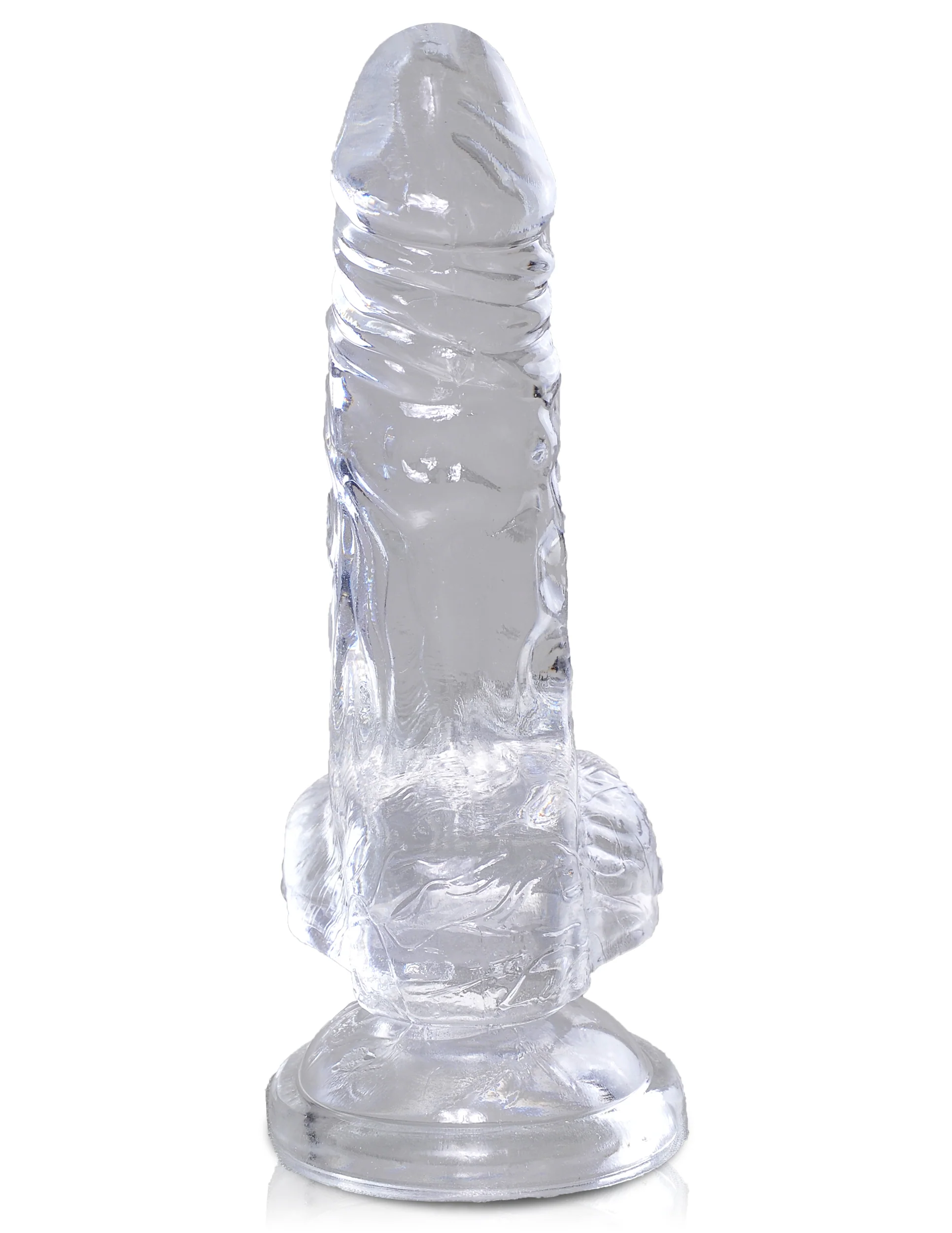 King Cock Clear 4" with Balls - Image 3