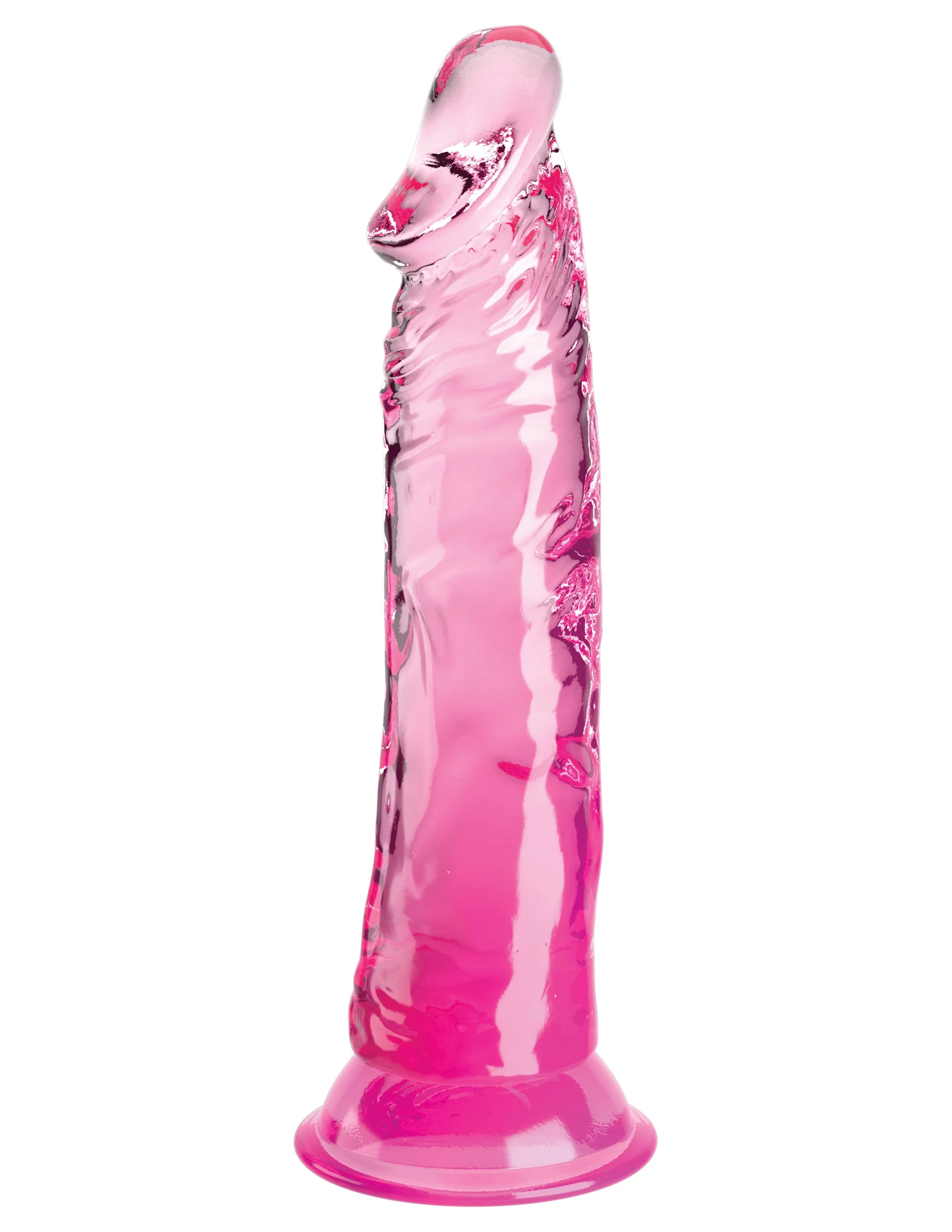 King Cock Clear 8" Pink - Image 2