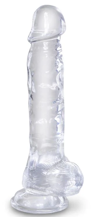 King Cock Clear 8" with Balls - Image 2