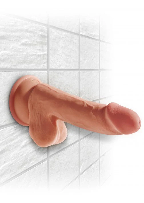 King Cock Plus 6.5" Triple Density Cock with Balls Tan - Image 3