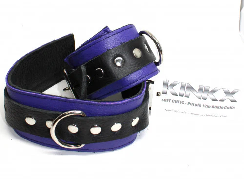 Kinkx Soft Cuffs 12 Ankle Cuffs Purple - Image 3