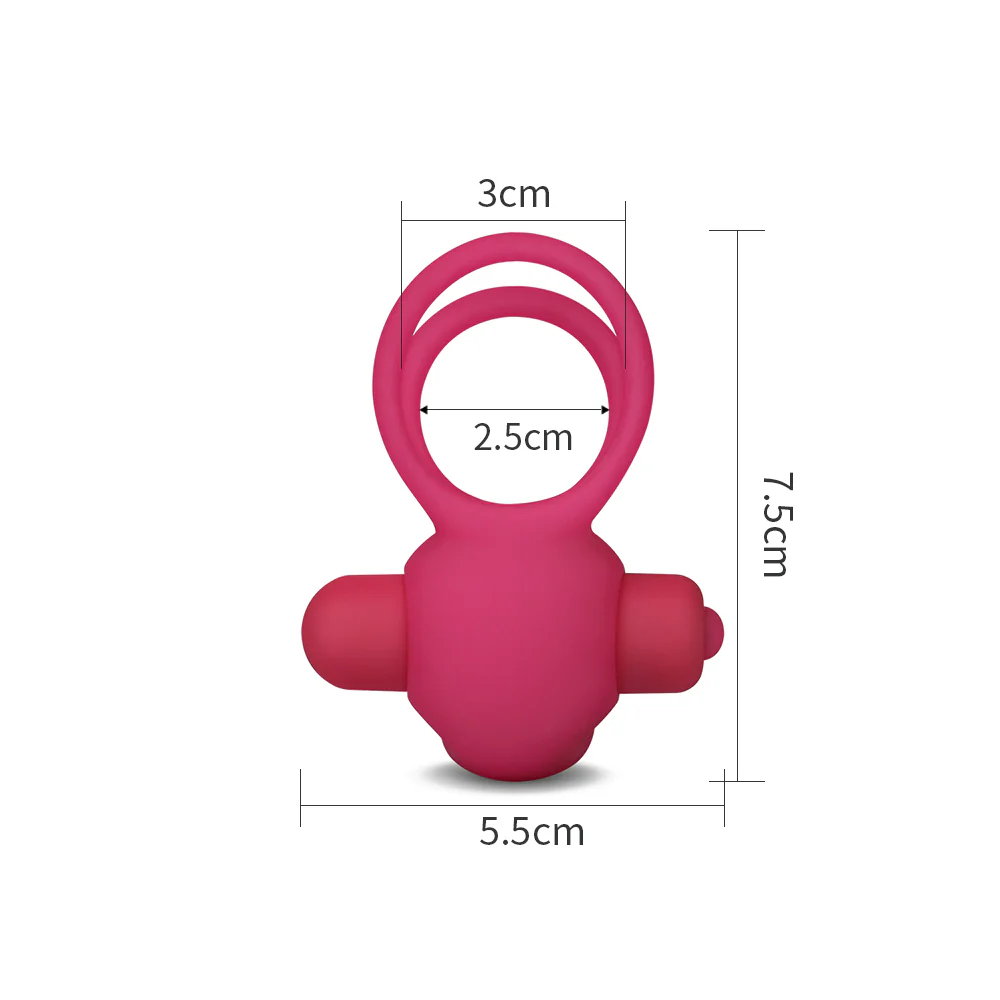 Love Toy Duo Cockring Pink LV1427 - Image 2