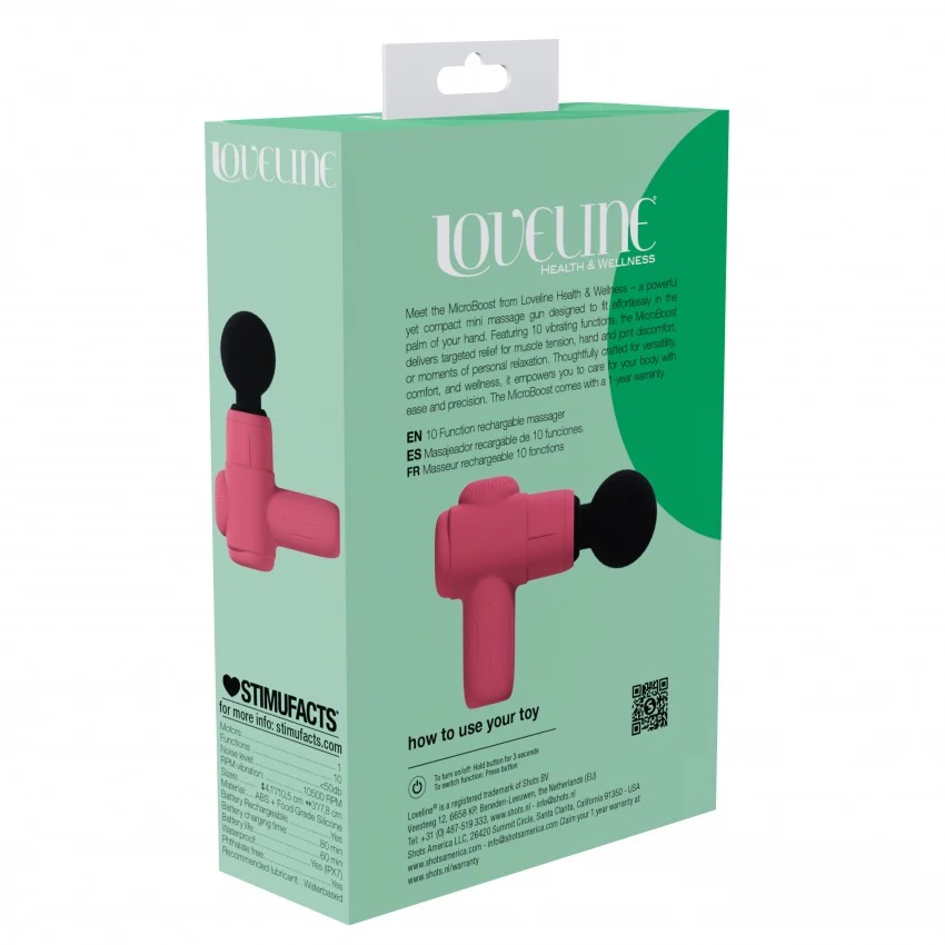 Loveline Microboost Massager Pink - Image 3
