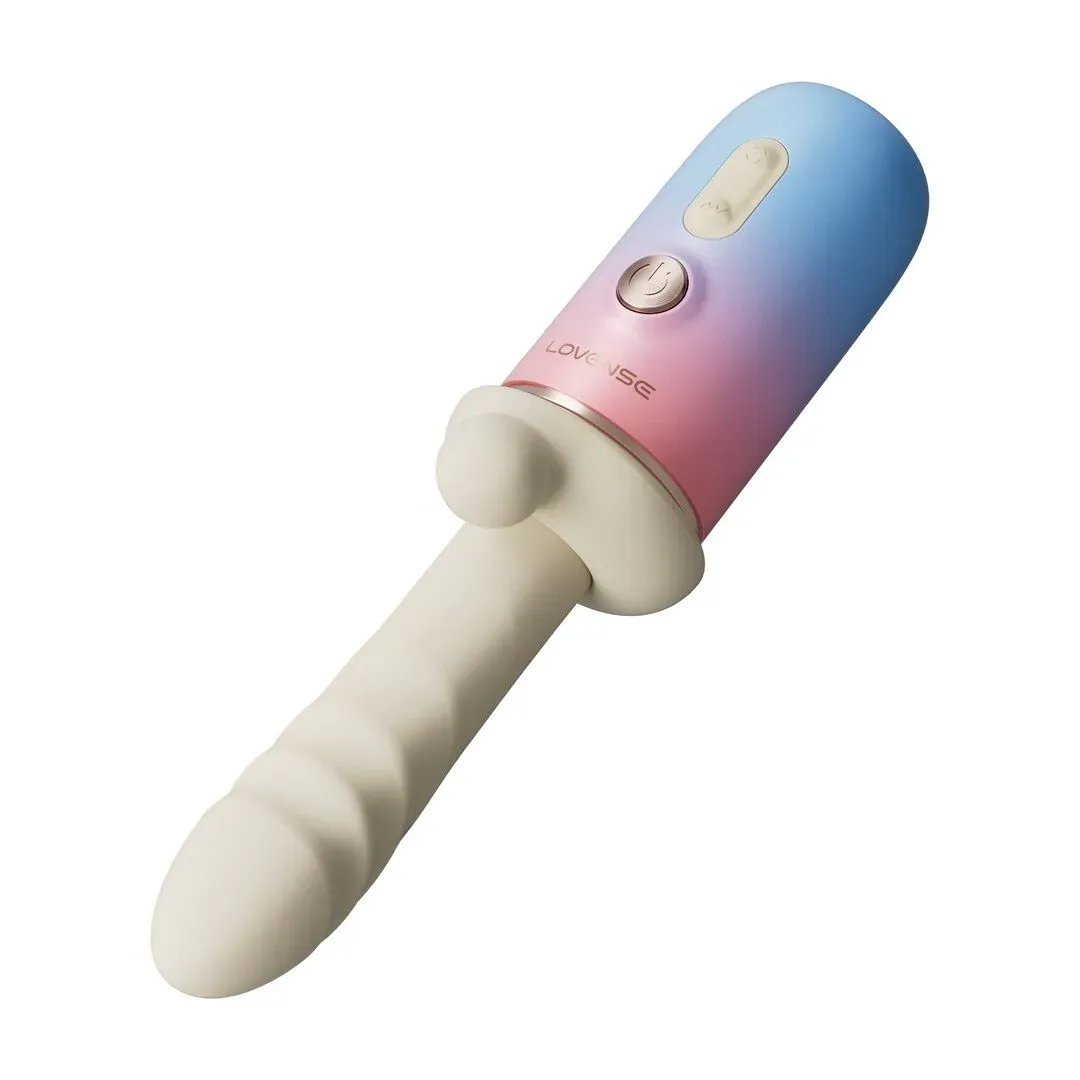 Lovense Spinel Portable Thrusting Vibrating and Heating Dildo/Sex Machine - Image 3