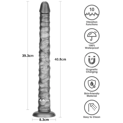 Lovetoy King Sized Vibrating Vibrax Slider 16" - Image 2