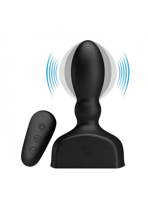 Pretty Love Mr Play Inflatable Anal Plug - 66W-MR Black - Image 2