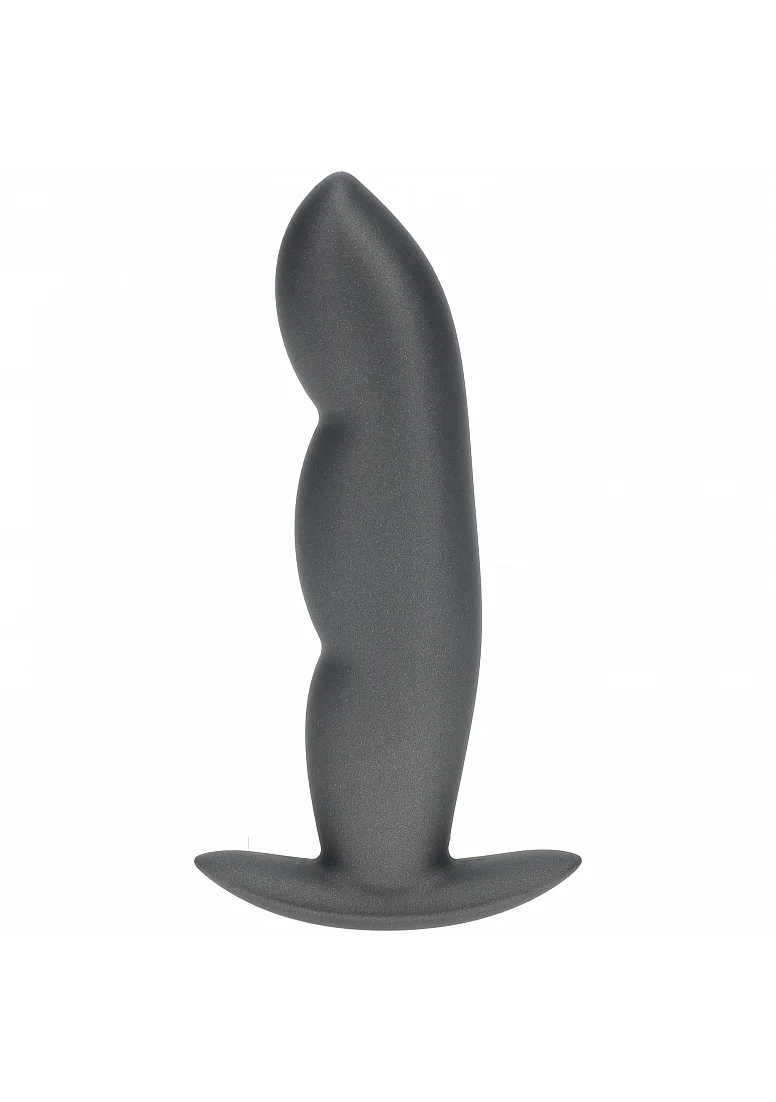 Ouch 4.6" Finger Anal Plug Gun metal - Image 2